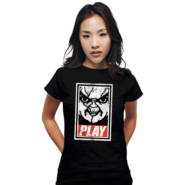 Shirts Fitted Shirts, Woman / Small / Black Play