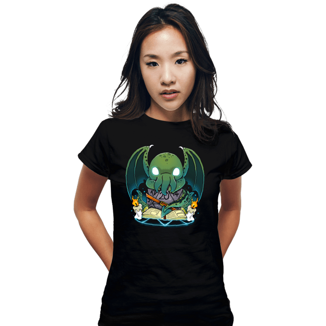 Shirts Fitted Shirts, Woman / Small / Black Demon Dice