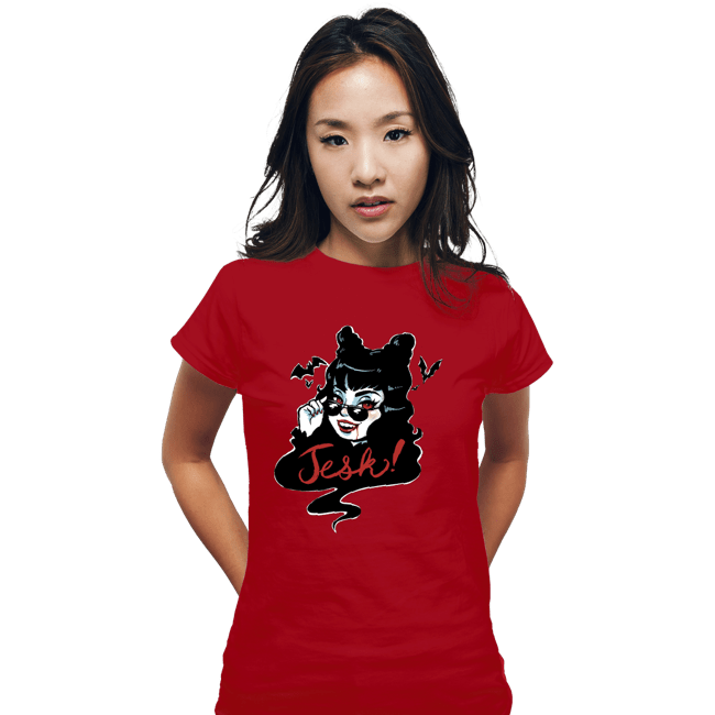 Daily_Deal_Shirts Fitted Shirts, Woman / Small / Red Jesk!
