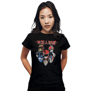 Shirts Fitted Shirts, Woman / Small / Black American Toku