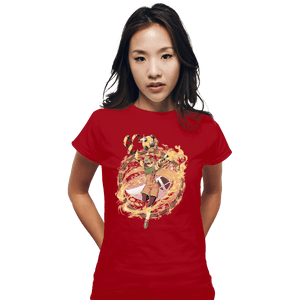 Shirts Fitted Shirts, Woman / Small / Red Ramen Fighter