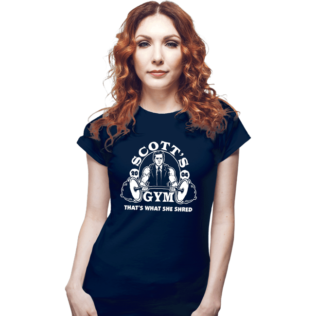 Shirts Fitted Shirts, Woman / Small / Navy Scott's Gym