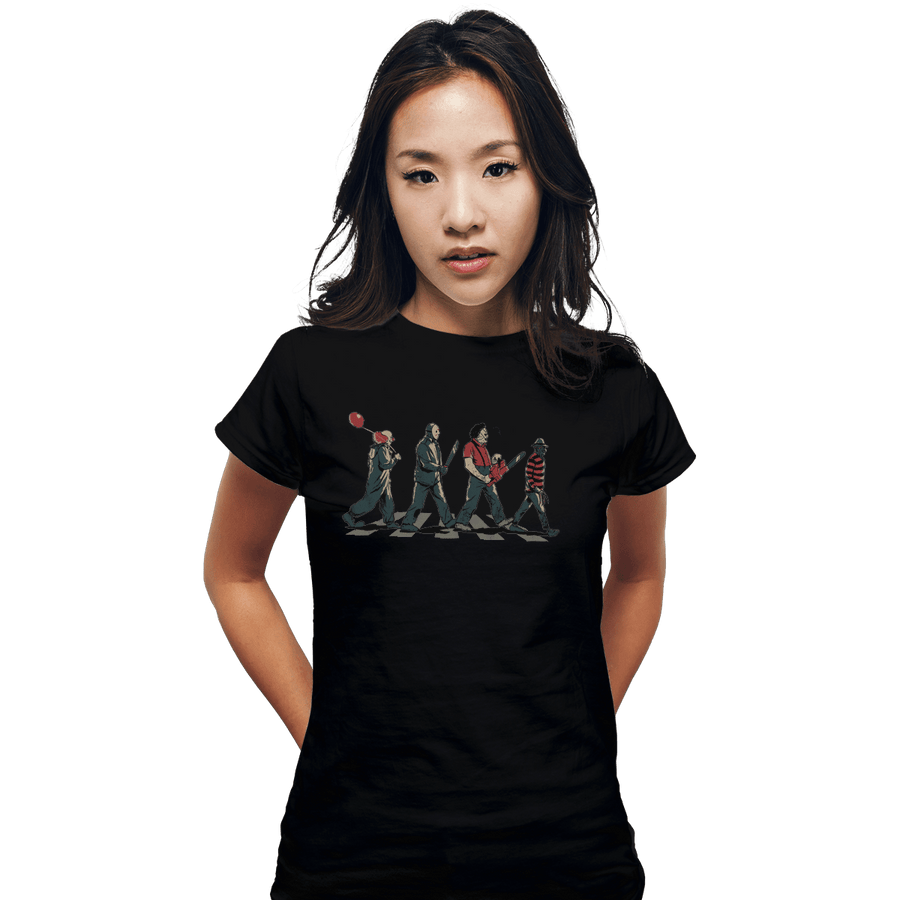 Shirts Fitted Shirts, Woman / Small / Black Abbey Horror