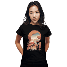 Load image into Gallery viewer, Shirts Fitted Shirts, Woman / Small / Black Red Ranger Ukiyoe
