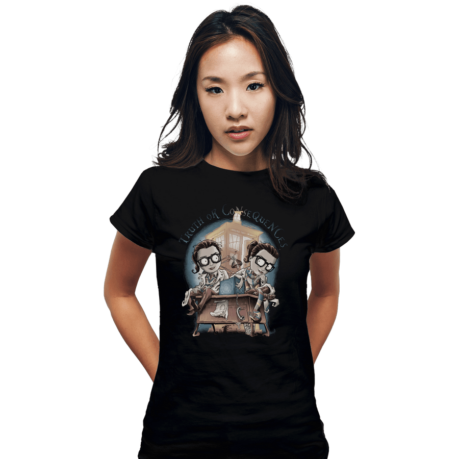 Shirts Fitted Shirts, Woman / Small / Black Truth Or Consequences