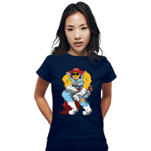 Load image into Gallery viewer, Daily_Deal_Shirts Fitted Shirts, Woman / Small / Navy Duff Knight
