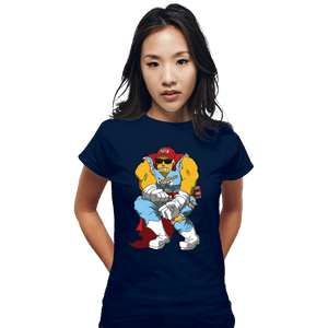 Daily_Deal_Shirts Fitted Shirts, Woman / Small / Navy Duff Knight