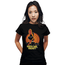 Load image into Gallery viewer, Shirts Fitted Shirts, Woman / Small / Black Duck Me
