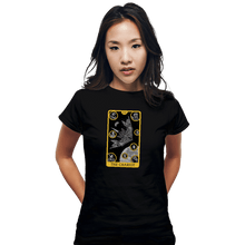 Load image into Gallery viewer, Shirts Fitted Shirts, Woman / Small / Black The Chariot Tarot
