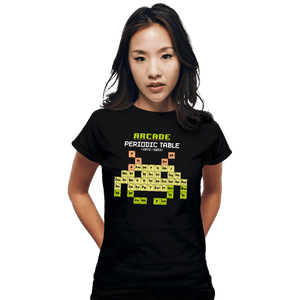 Daily_Deal_Shirts Fitted Shirts, Woman / Small / Black Arcade Periodic Table