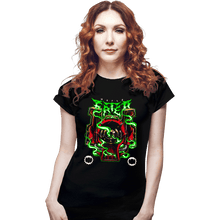 Load image into Gallery viewer, Daily_Deal_Shirts Fitted Shirts, Woman / Small / Black World Eater Metal
