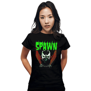 Secret_Shirts Fitted Shirts, Woman / Small / Black Heavy Metal Hellspawn