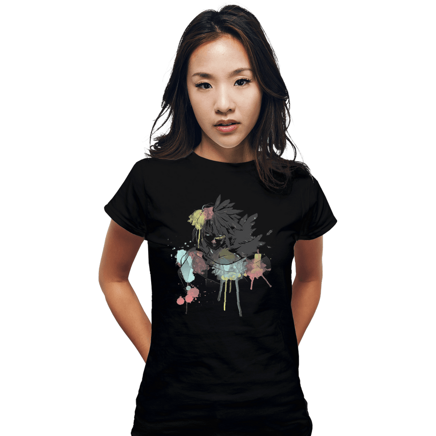Shirts Fitted Shirts, Woman / Small / Black Howl Watercolor