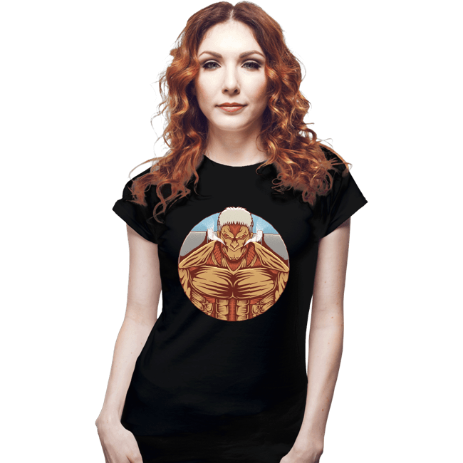 Shirts Fitted Shirts, Woman / Small / Black Armor Titan