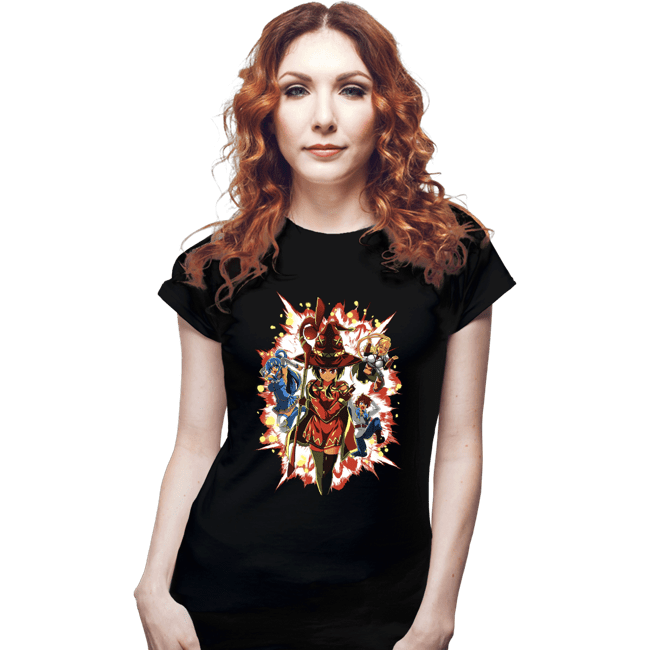 Daily_Deal_Shirts Fitted Shirts, Woman / Small / Black Explosion Magic