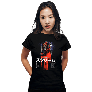 Daily_Deal_Shirts Fitted Shirts, Woman / Small / Black Scream JP