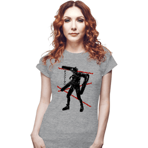 Shirts Fitted Shirts, Woman / Small / Sports Grey Crimson Chainsaw