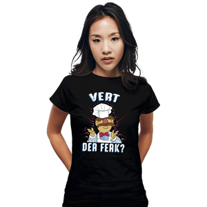 Daily_Deal_Shirts Fitted Shirts, Woman / Small / Black Swedish Chef