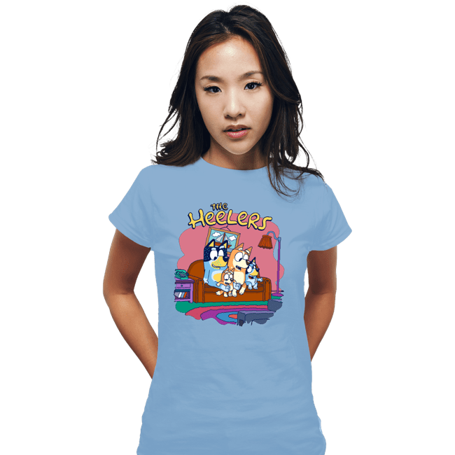 Daily_Deal_Shirts Fitted Shirts, Woman / Small / Powder Blue The Heelers