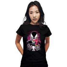 Load image into Gallery viewer, Secret_Shirts Fitted Shirts, Woman / Small / Black Venom Glitch
