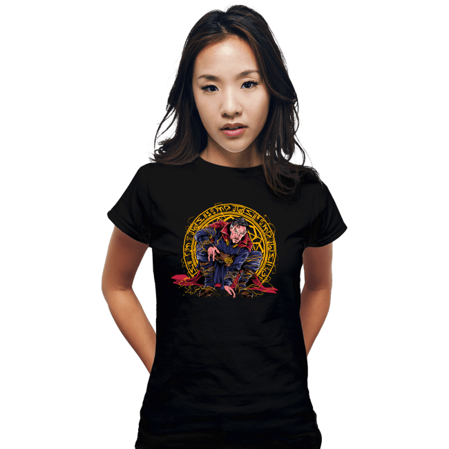 Secret_Shirts Fitted Shirts, Woman / Small / Black Strange Knight