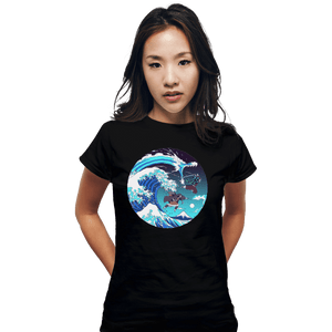 Shirts Fitted Shirts, Woman / Small / Black Breath Of The Great Wave