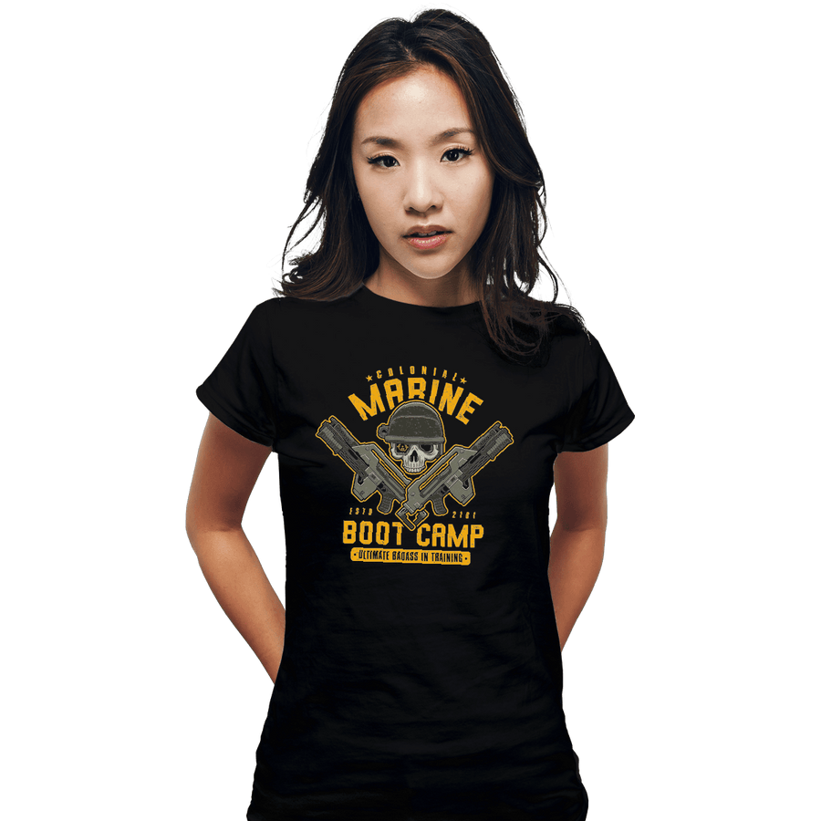 Shirts Fitted Shirts, Woman / Small / Black Colonial Marine Boot Camp