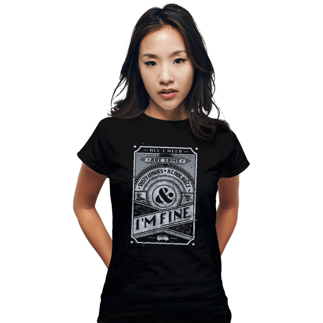 Shirts Fitted Shirts, Woman / Small / Black Tasty Waves