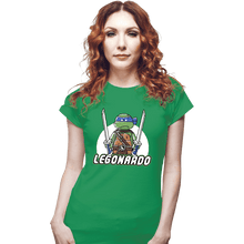 Load image into Gallery viewer, Daily_Deal_Shirts Fitted Shirts, Woman / Small / Irish Green Legonardo
