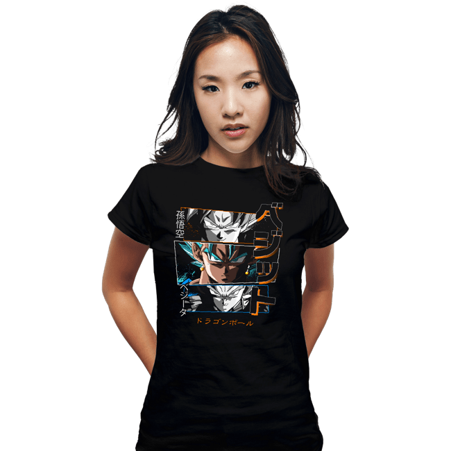 Daily_Deal_Shirts Fitted Shirts, Woman / Small / Black Fusion Vegito