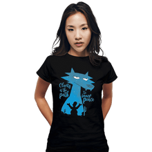 Load image into Gallery viewer, Secret_Shirts Fitted Shirts, Woman / Small / Black Space Coyote Secret Sale
