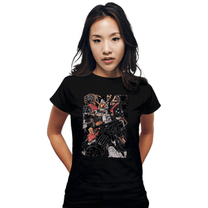Daily_Deal_Shirts Fitted Shirts, Woman / Small / Black Gundam Heavyarms