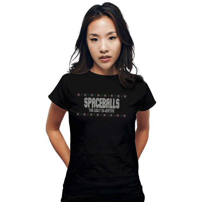 Daily_Deal_Shirts Fitted Shirts, Woman / Small / Black Ugly Merchandising Sweater