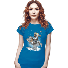 Load image into Gallery viewer, Secret_Shirts Fitted Shirts, Woman / Small / Sapphire Mushroom Kingdom Strikes Back
