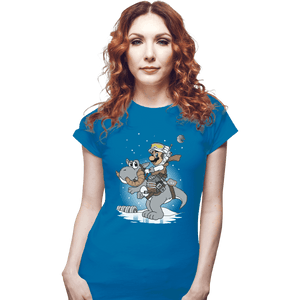 Secret_Shirts Fitted Shirts, Woman / Small / Sapphire Mushroom Kingdom Strikes Back