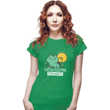 Load image into Gallery viewer, Shirts Fitted Shirts, Woman / Small / Irish Green Bulb Saur
