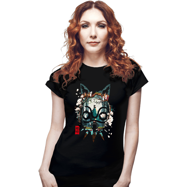 Daily_Deal_Shirts Fitted Shirts, Woman / Small / Black The Forest Princess