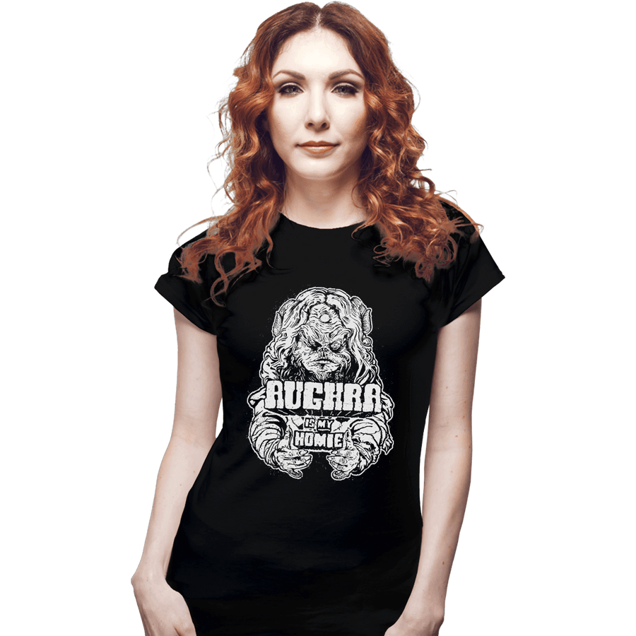 Shirts Fitted Shirts, Woman / Small / Black Aughra Is My Homie