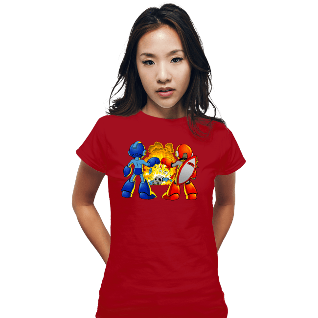 Secret_Shirts Fitted Shirts, Woman / Small / Red Robrofist