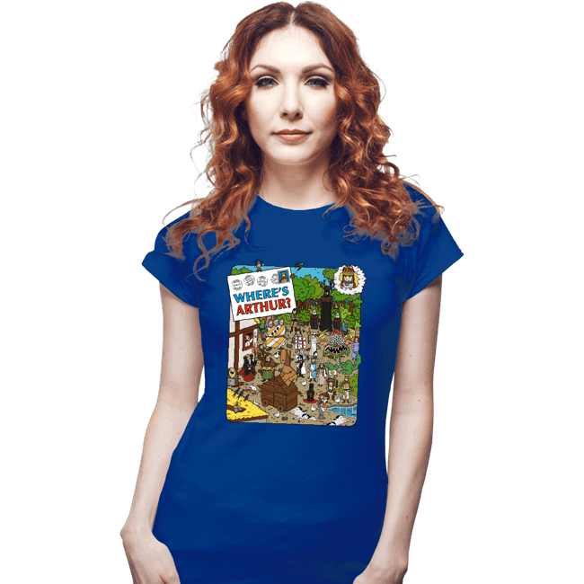 Daily_Deal_Shirts Fitted Shirts, Woman / Small / Royal Blue Where's Arthur