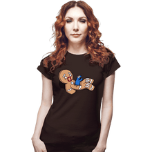Load image into Gallery viewer, Shirts Fitted Shirts, Woman / Small / Black Alion Nom Nom
