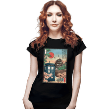 Load image into Gallery viewer, Daily_Deal_Shirts Fitted Shirts, Woman / Small / Black The Tardis In Japan
