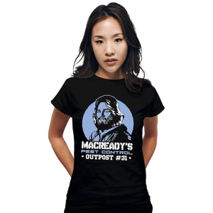 Shirts Fitted Shirts, Woman / Small / Black Macready's Pest Control