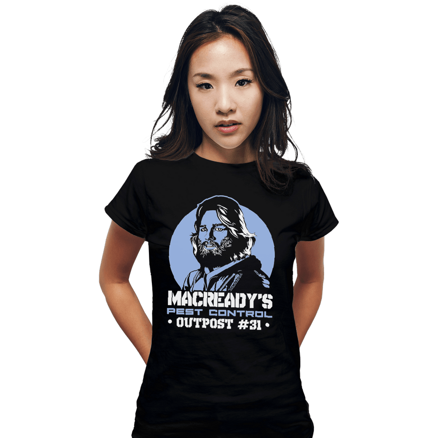 Shirts Fitted Shirts, Woman / Small / Black Macready's Pest Control