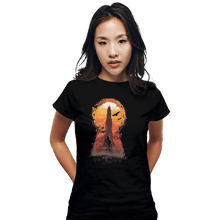 Load image into Gallery viewer, Shirts Fitted Shirts, Woman / Small / Black Dark Tower
