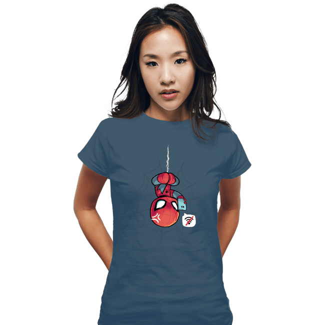 Secret_Shirts Fitted Shirts, Woman / Small / Indigo Blue Can't Get On The Web