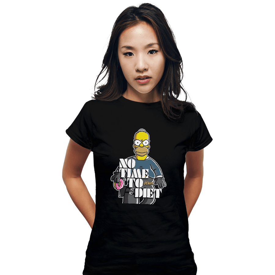Shirts Fitted Shirts, Woman / Small / Black No Time To Diet