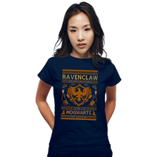 Load image into Gallery viewer, Shirts Fitted Shirts, Woman / Small / Navy Ravenclaw Sweater
