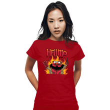 Load image into Gallery viewer, Daily_Deal_Shirts Fitted Shirts, Woman / Small / Red Hellmo
