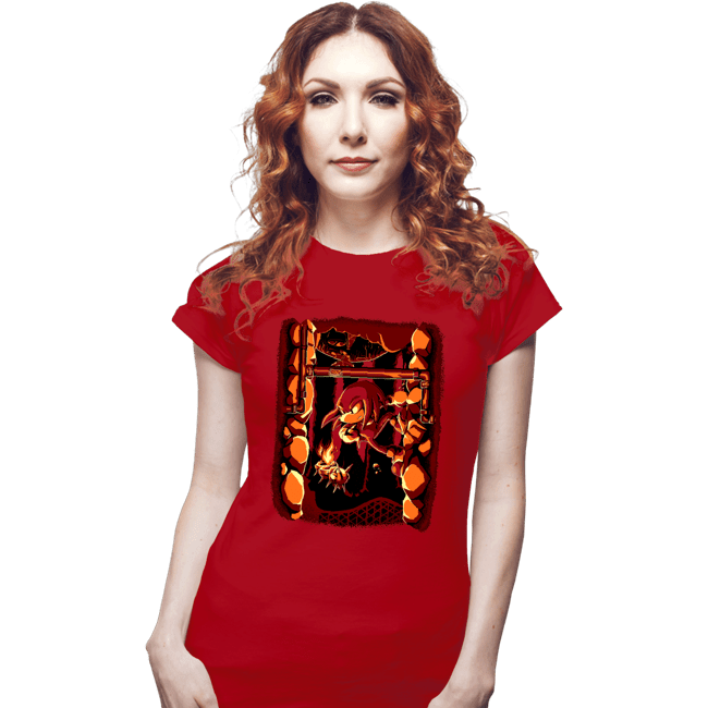 Daily_Deal_Shirts Fitted Shirts, Woman / Small / Red Reach The Palace